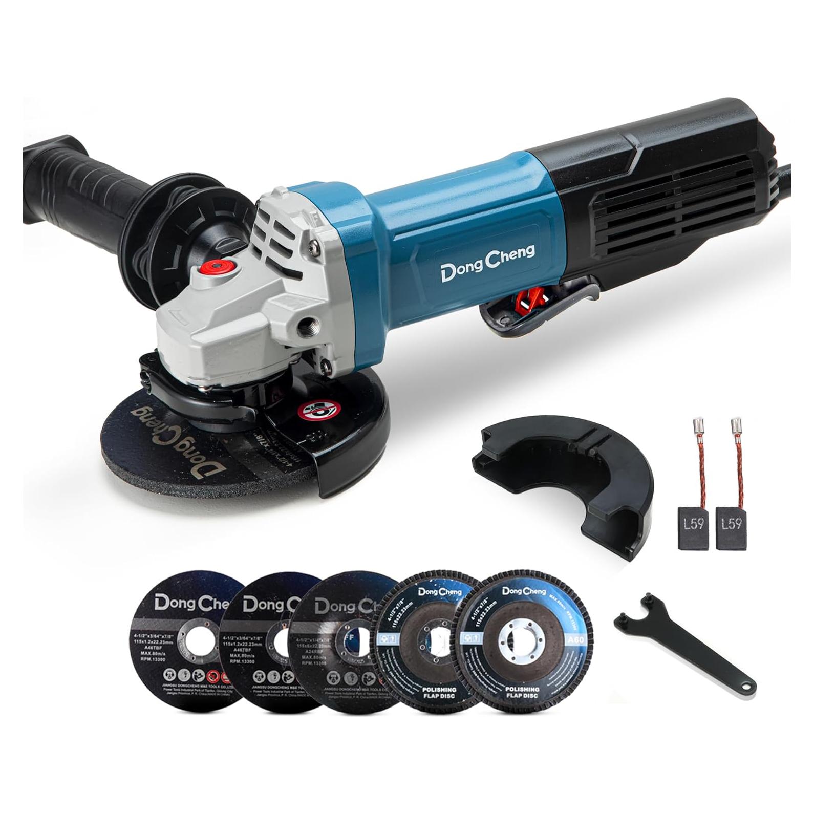 Amoladora de Ángulo DongCheng 9.2 AMP 11,800 RPM 4.5"