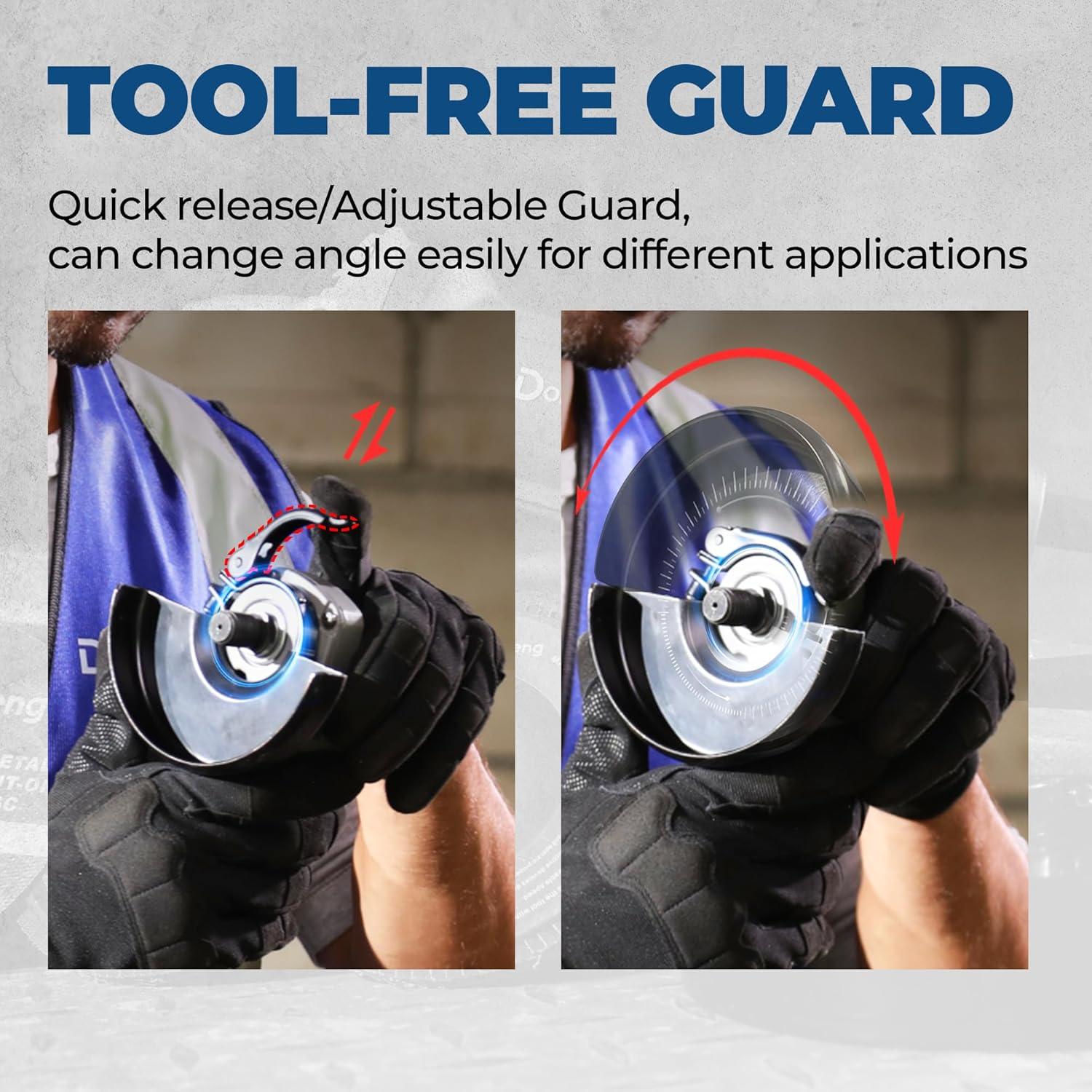 Amoladora de Ángulo DongCheng 9.2 AMP 11,800 RPM 4.5"