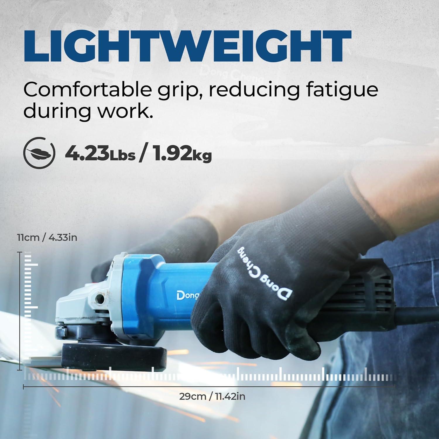 Amoladora de Ángulo DongCheng 9.2 AMP 11,800 RPM 4.5"