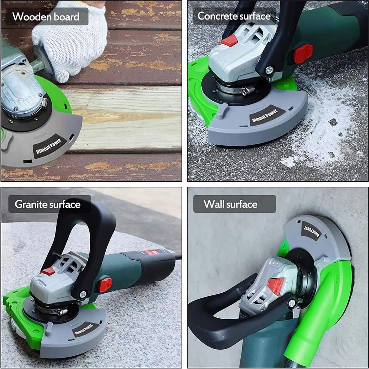 Shroud de Polvo Diment Power para Amoladora 125mm Verde