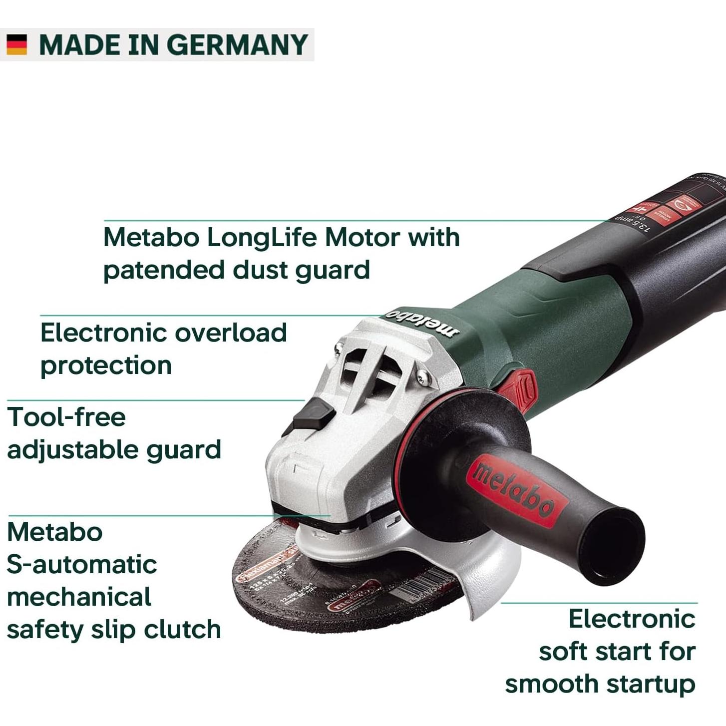 Amoladora Angular Metabo WEV 15-125 - 1550W - Verde