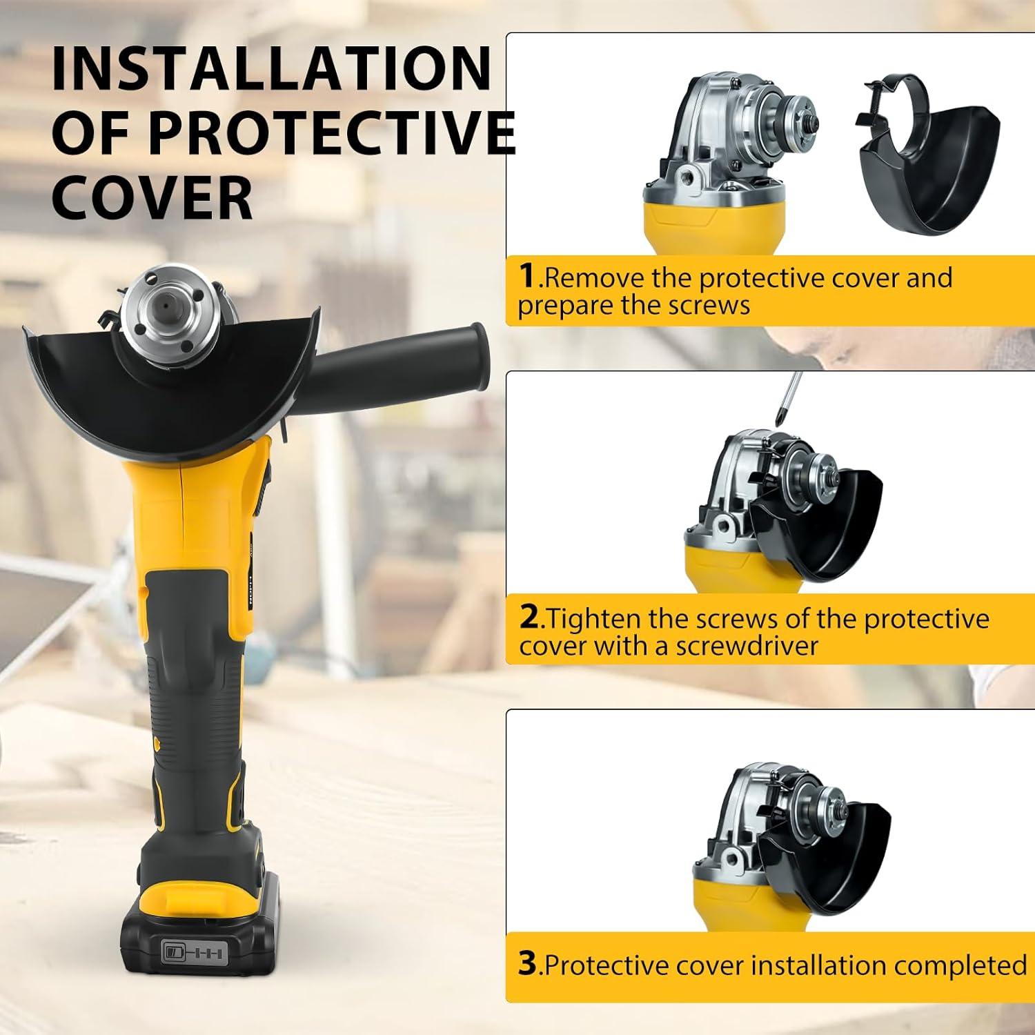 Amoladora Angular DeWalt 20V 500W 4.9" Sin Cable