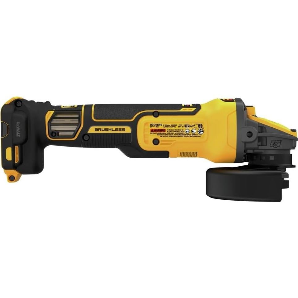 Amoladora Inalámbrica DEWALT 20V 4.5" - 5" DCG409VSB