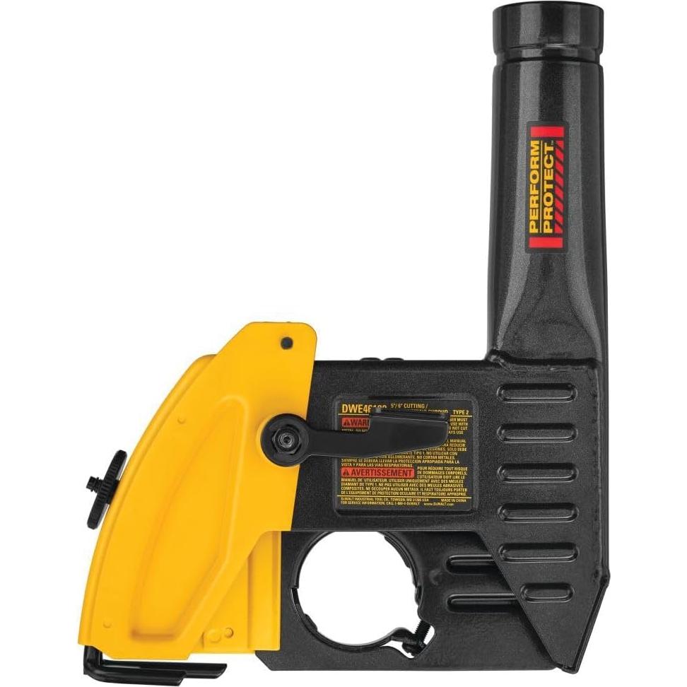 Funda para Polvo DEWALT DWE46100 5-6" Ajustable Metal Negra