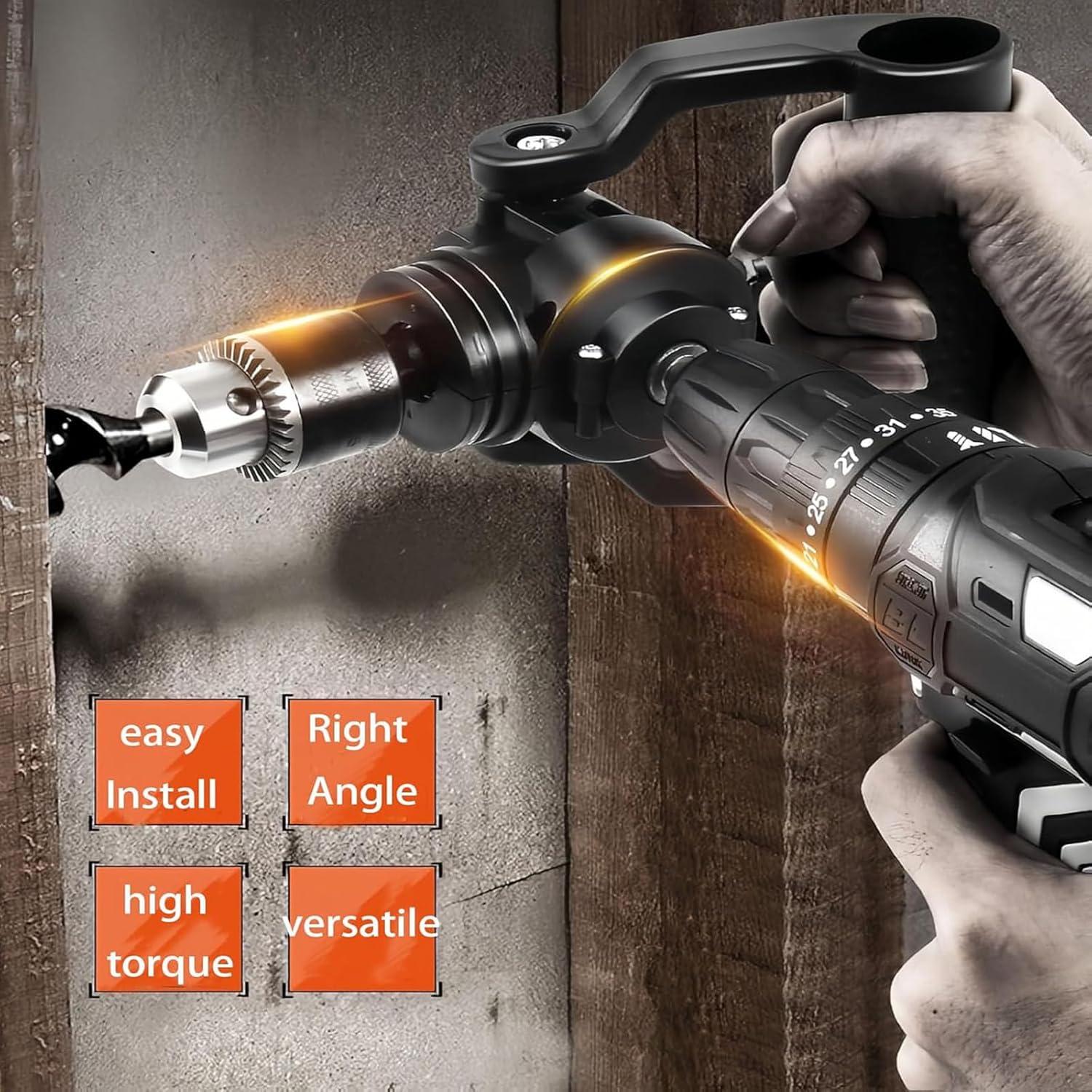 Adaptador de Taladro en Ángulo Recto Genérico 90 Grados