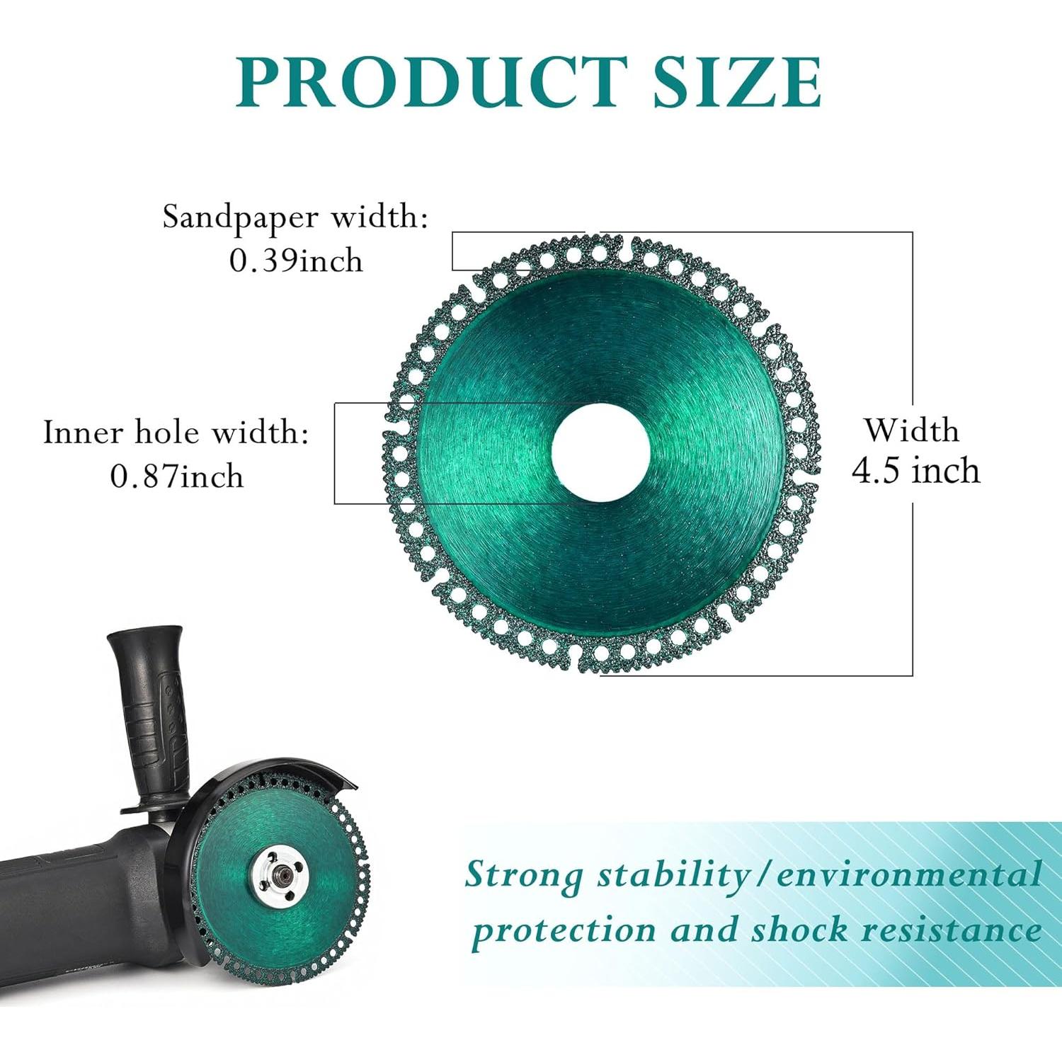 Disco Indestructible Mornajina 115mm 5 Paquetes Verde