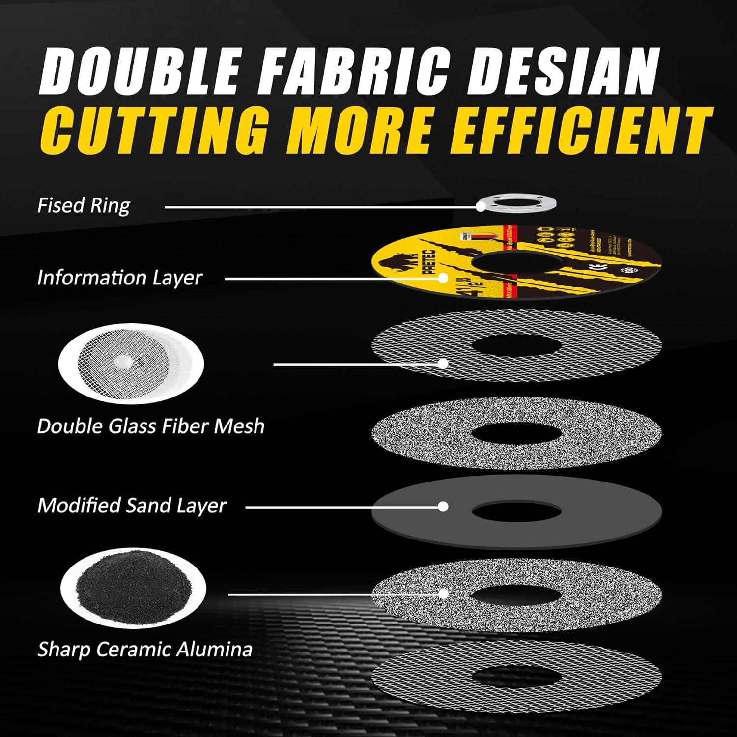 Discos de Corte 115mm PRETEC 27 Piezas para Metal