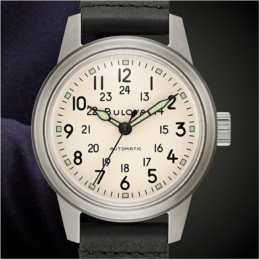 Reloj Automático Bulova Heritage Militar Hombre Acero Inoxidable
