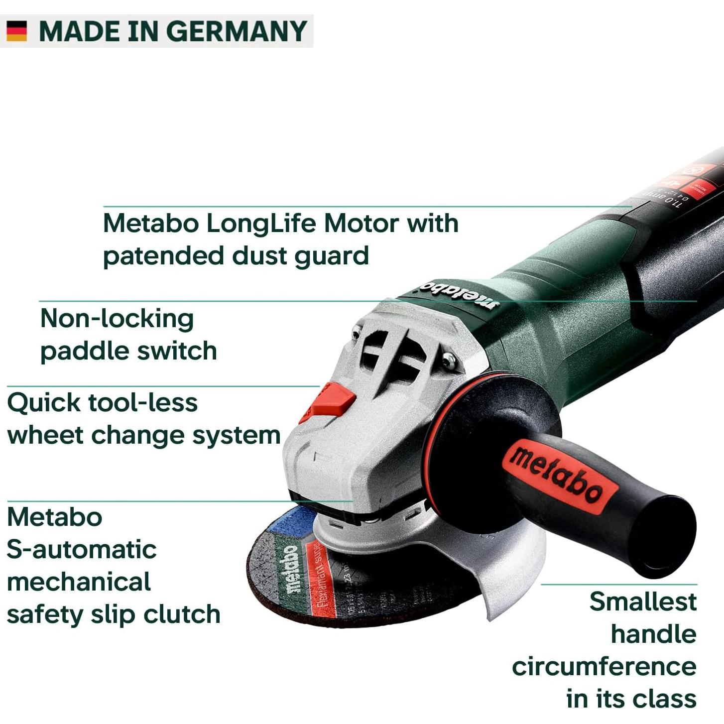 Amoladora Angular Metabo WP 11-125 1100W 11,43 cm