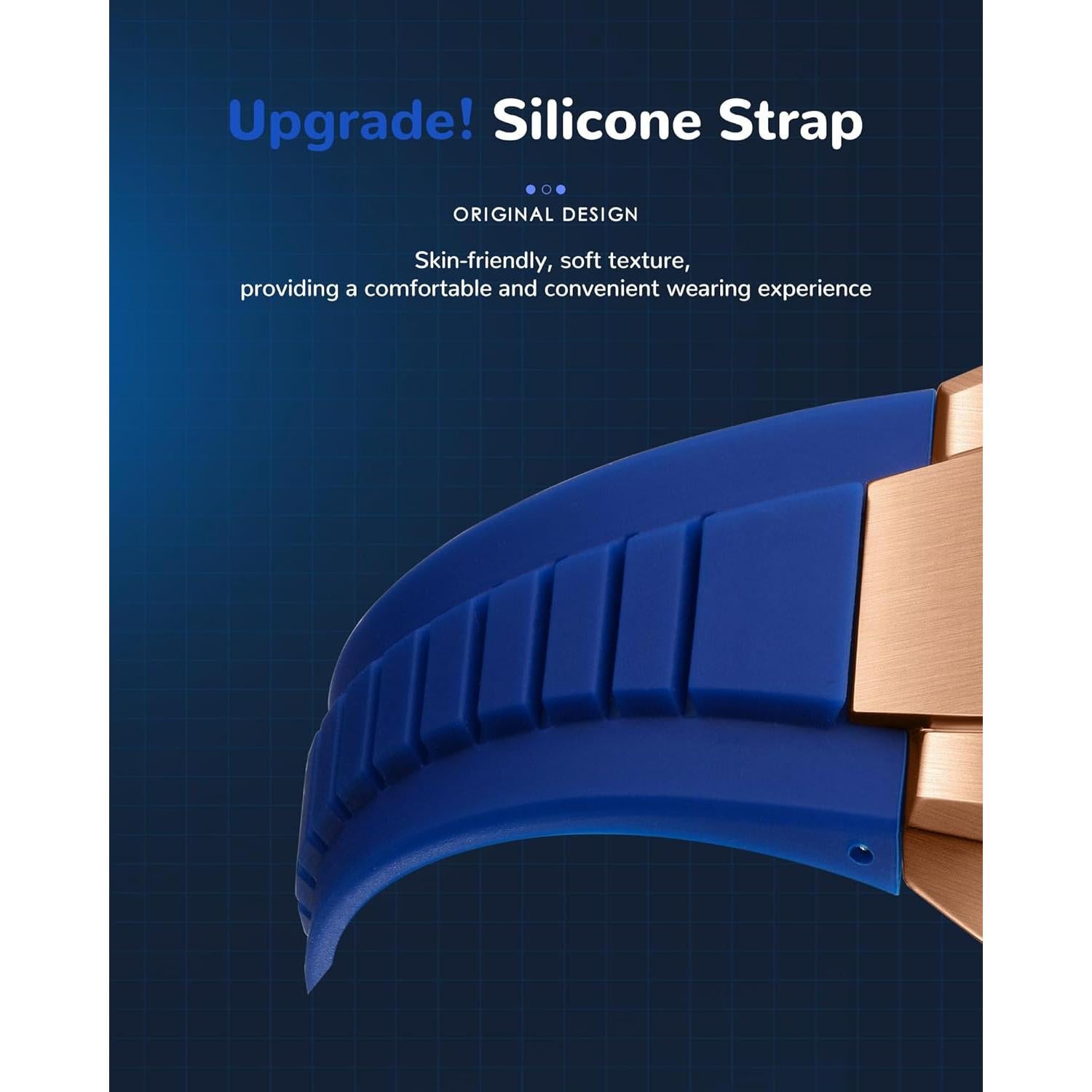 Reloj de Pulsera Cronógrafo SOLLEN para Hombre Azul 40x50mm