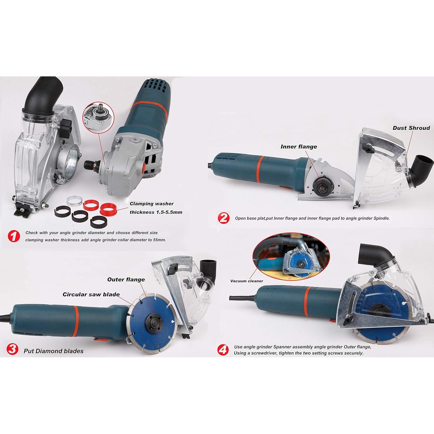 Cubierta de polvo Aidelife para amoladoras 4.5" y 5"