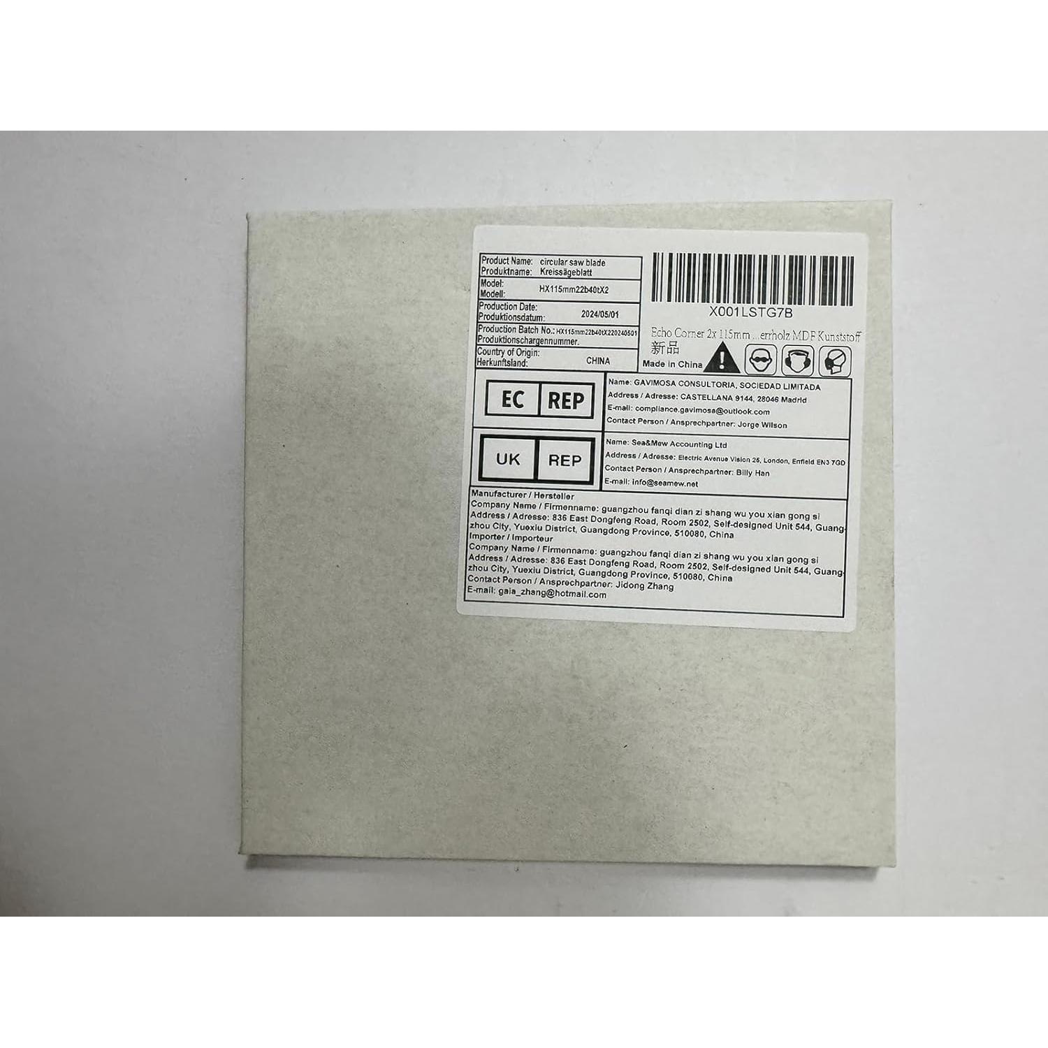 Paquete de 2 Hojas de Sierra Echo Corner 40T Corte Fino