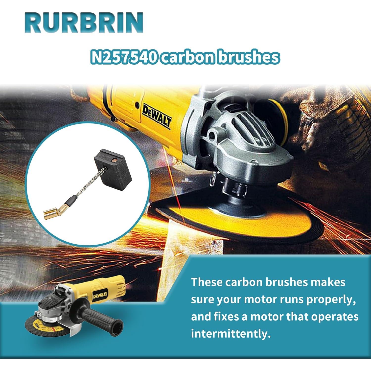 Cepillos de Carbono RURBRIN N257540 para Dewalt (8PCS)