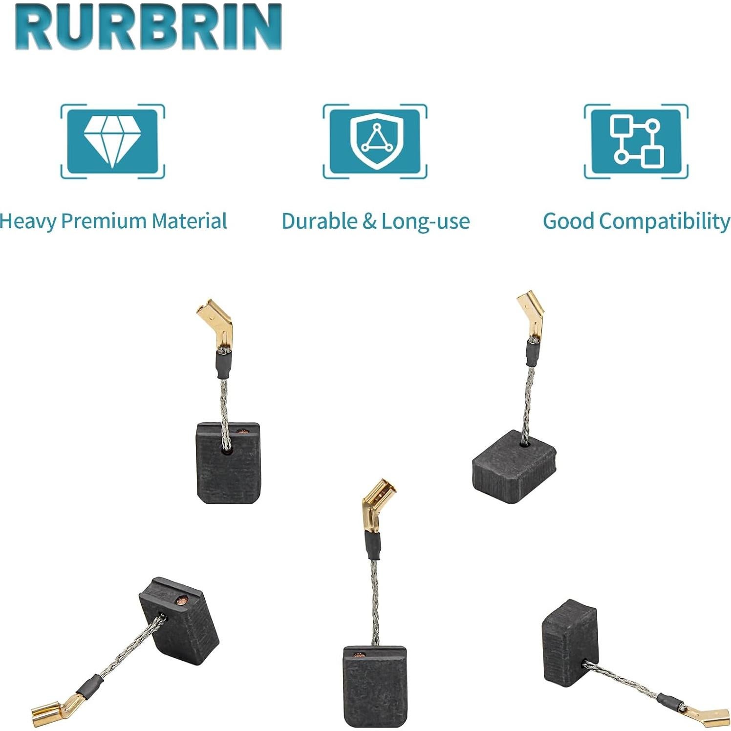 Cepillos de Carbono RURBRIN N257540 para Dewalt (8PCS)