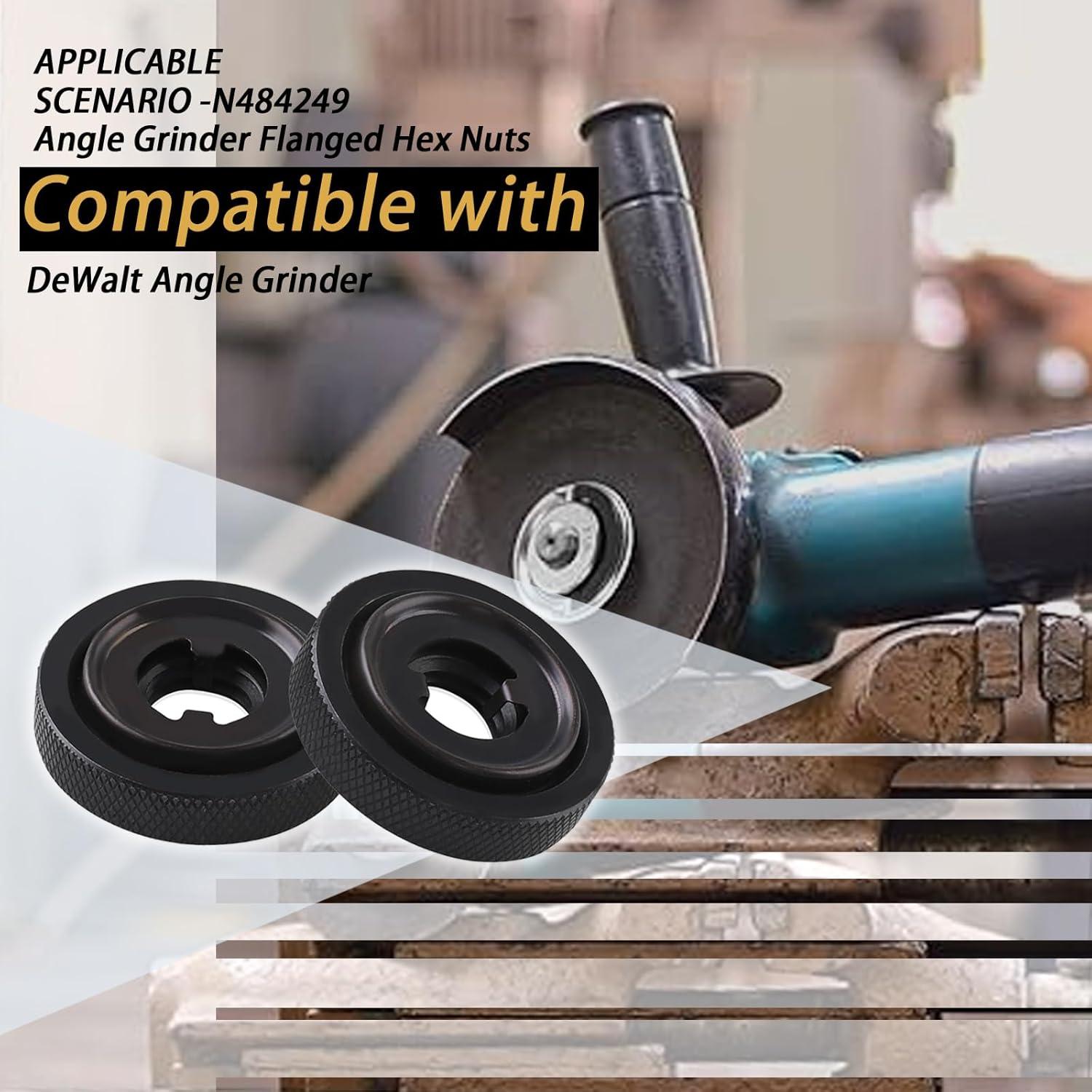 Tuerca Hexagonal Flangada N484249 2pcs Compatible DeWalt