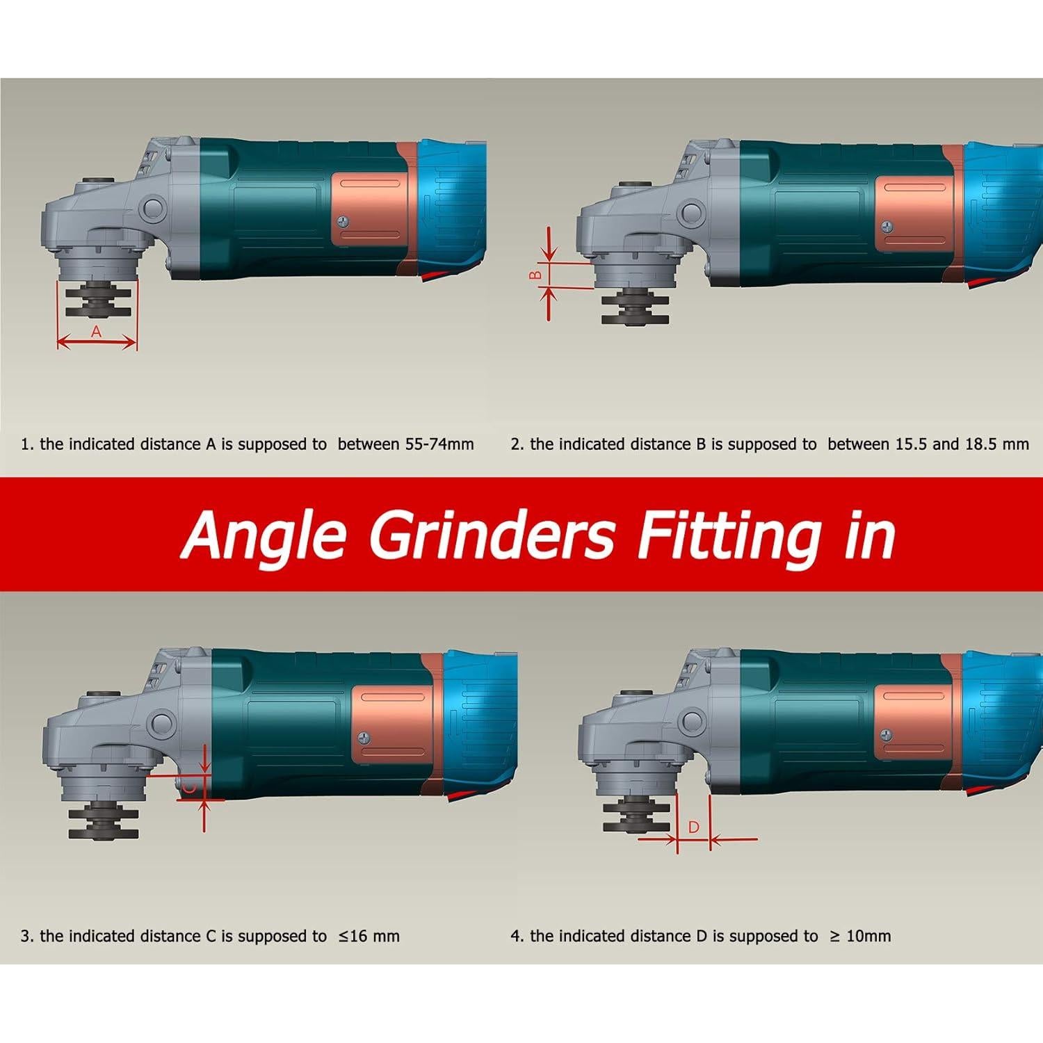 Cubierta de Polvo Dastool DT1902-180 para Amoladoras 180mm
