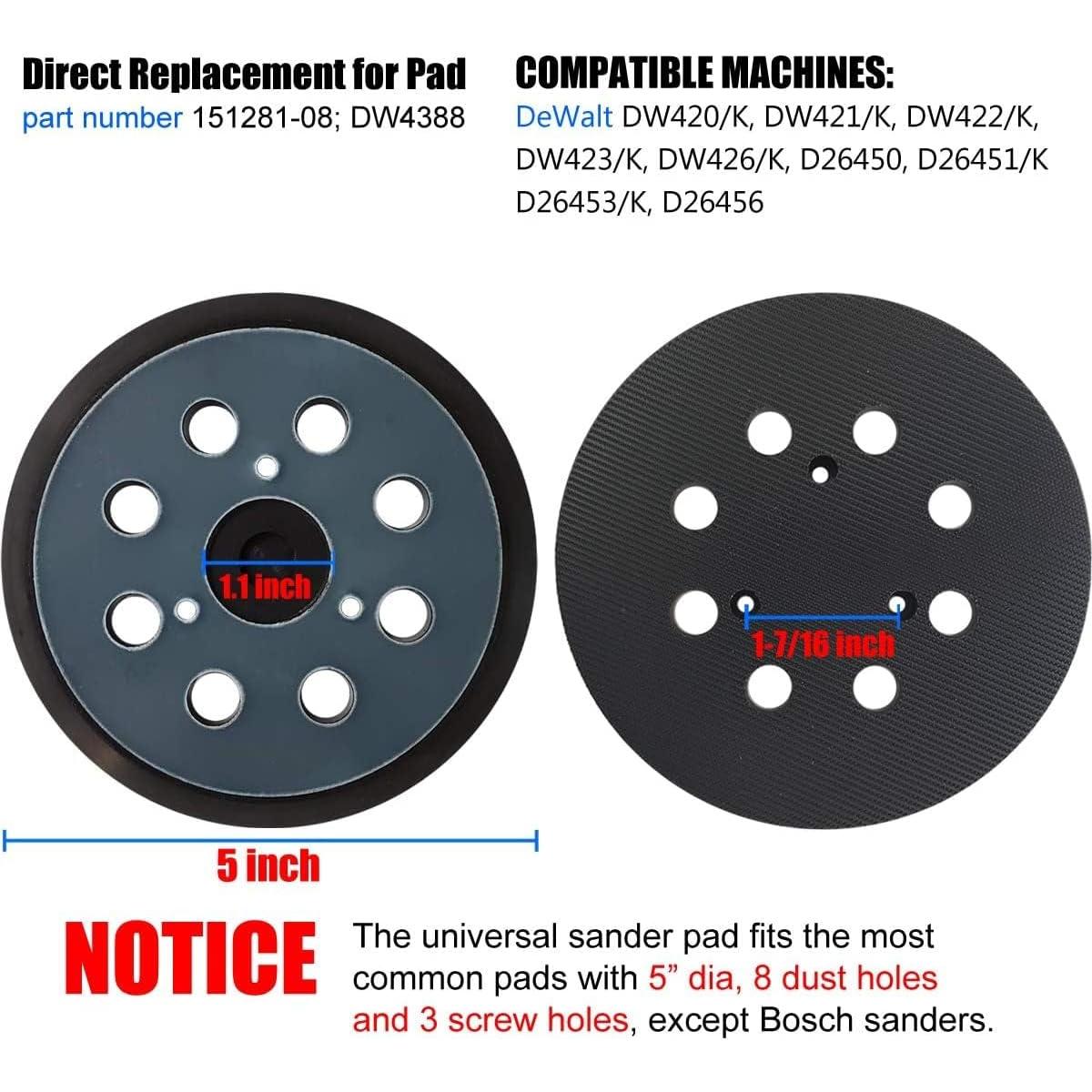 Almohadillas de Lijado 5" Tockrop Paquete de 2 Grano 60