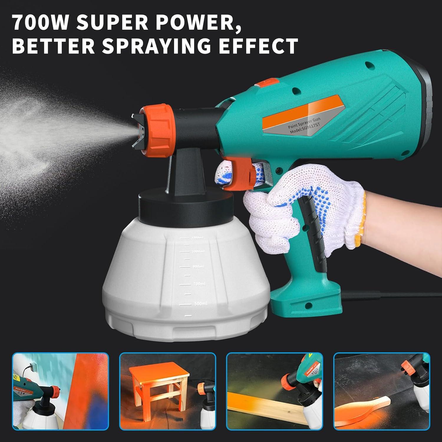 Pulverizador de Pintura Eléctrico Ainid SG9617ST 700W 4 Boquillas