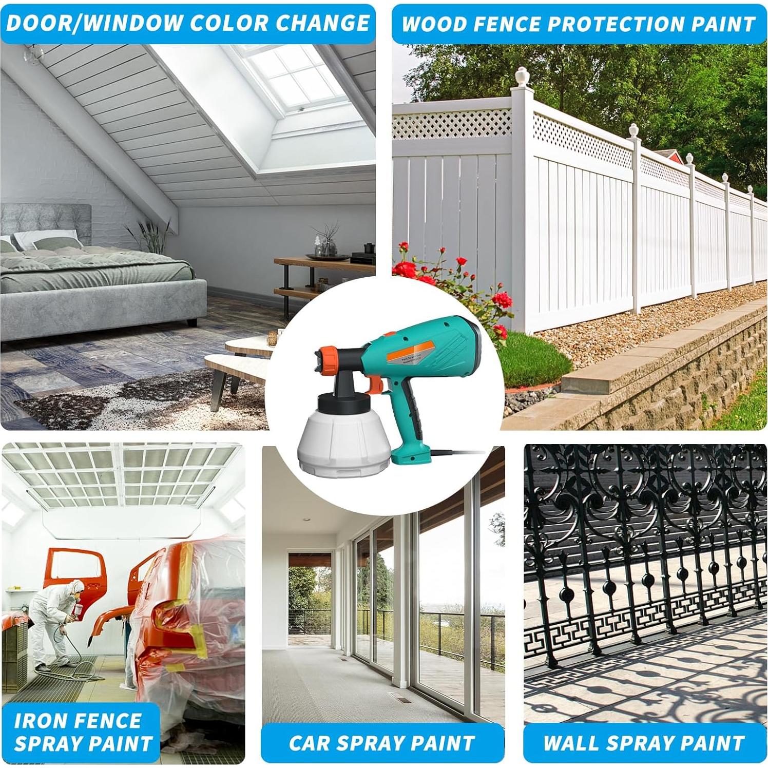 Pulverizador de Pintura Eléctrico Ainid SG9617ST 700W 4 Boquillas