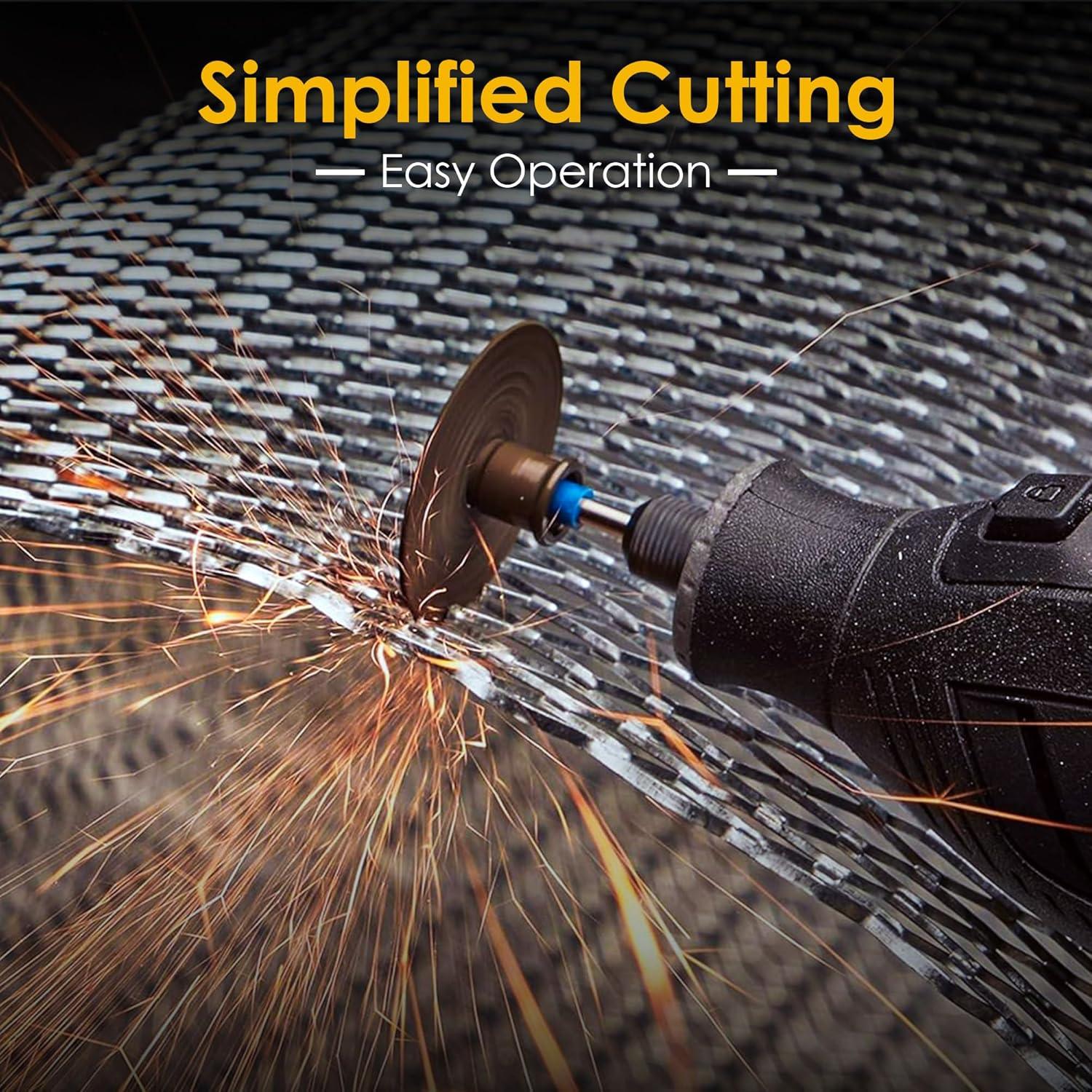 Juego de 44 Piezas de Ruedas de Corte Kuenuilr Doradas