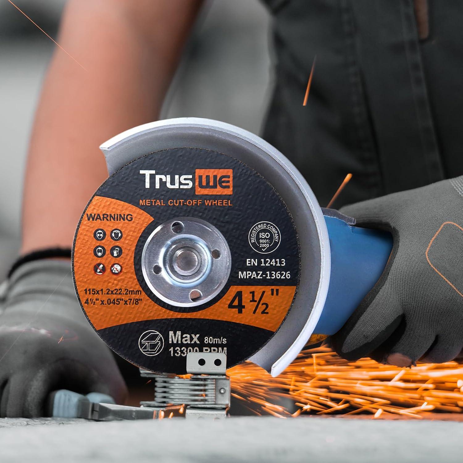 Discos de Corte 115mm Truswe Paquete de 50 para Metal