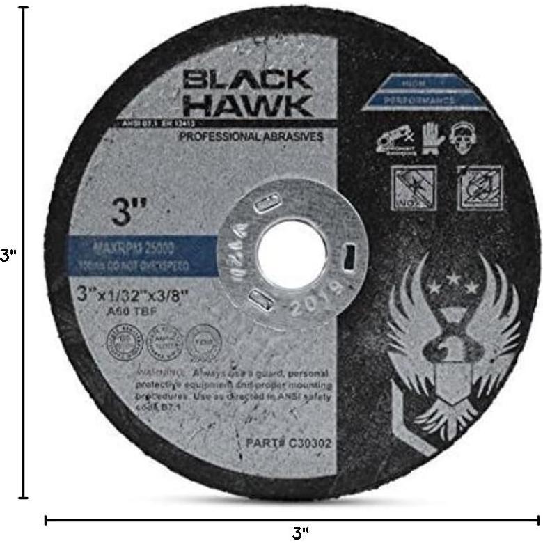 Discos de Corte BHA 7,62 cm para Amoladoras - Paquete 25