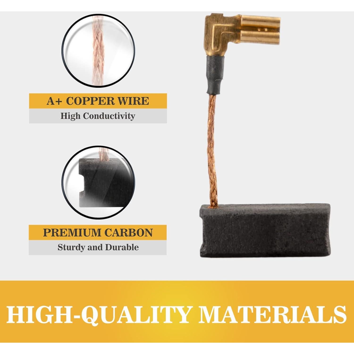 4 Piezas Cepillos de Carbono JUXIANG N097696 para DeWalt