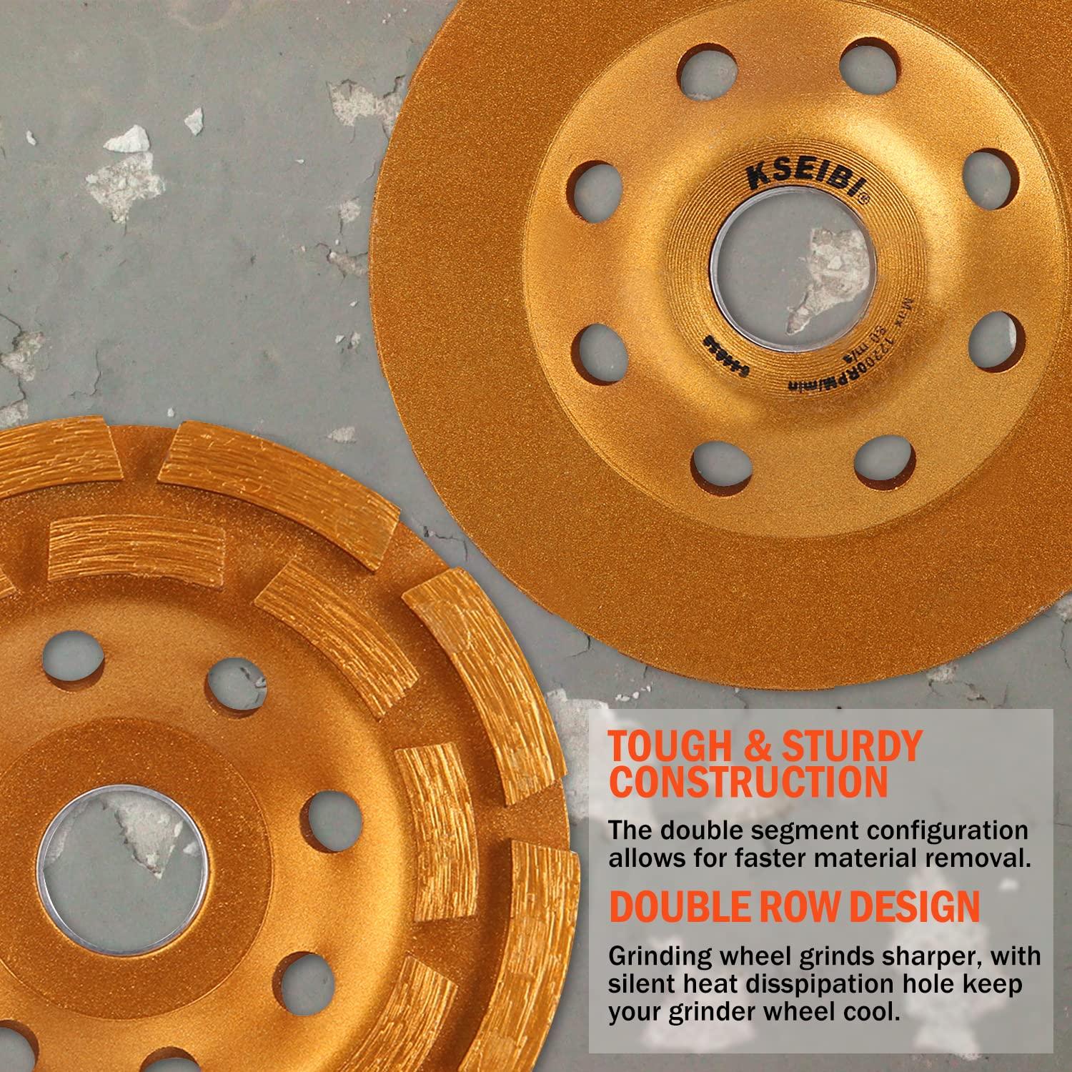 Rueda de Diamante KSEIBI 644030 11,43 cm Doble Fila