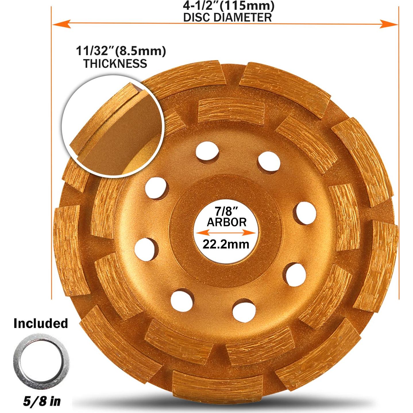 Rueda de Diamante KSEIBI 644030 11,43 cm Doble Fila