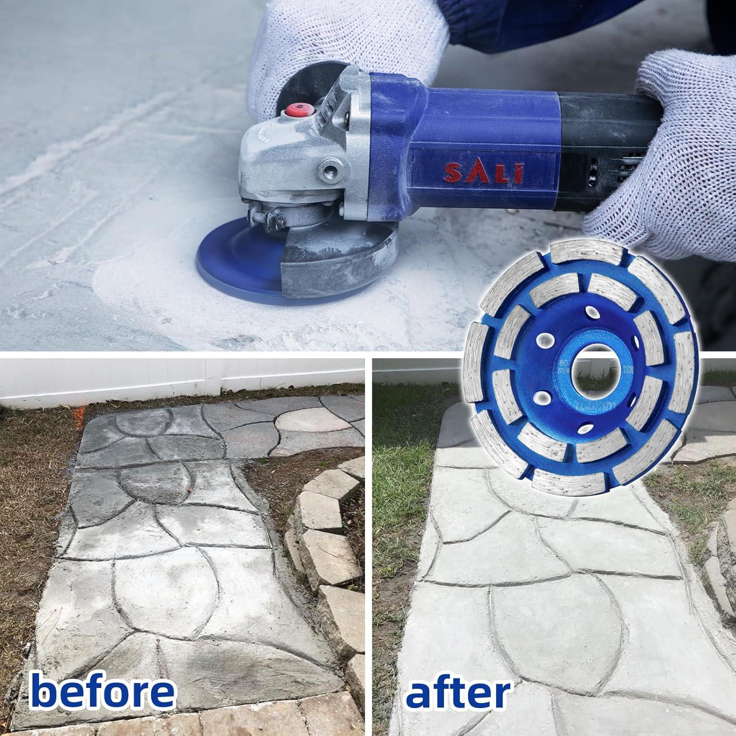 Rueda de Pulido SALI 11.43 cm Doble Fila para Concreto