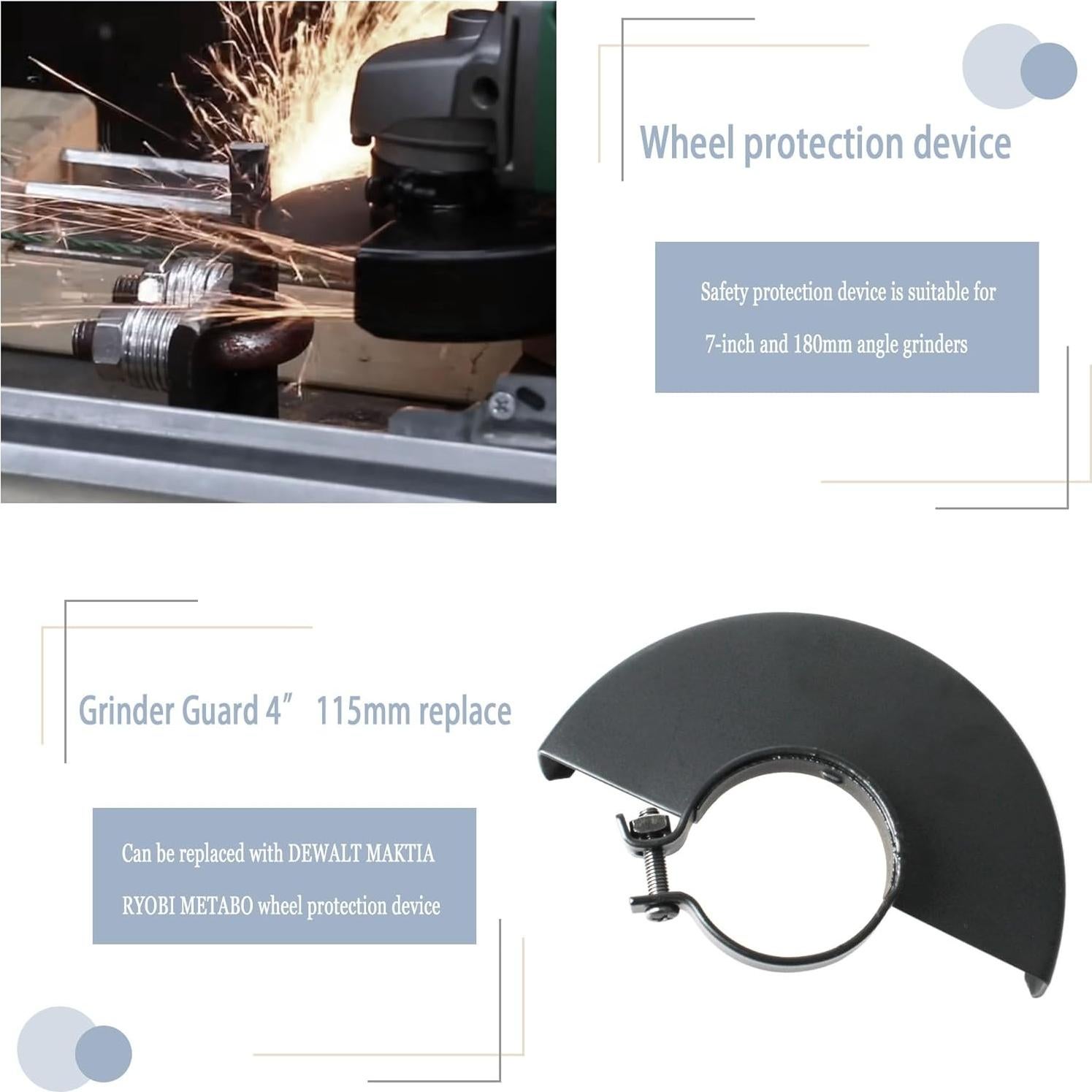 Protector de Grinder 115mm Rawolp para Amoladoras