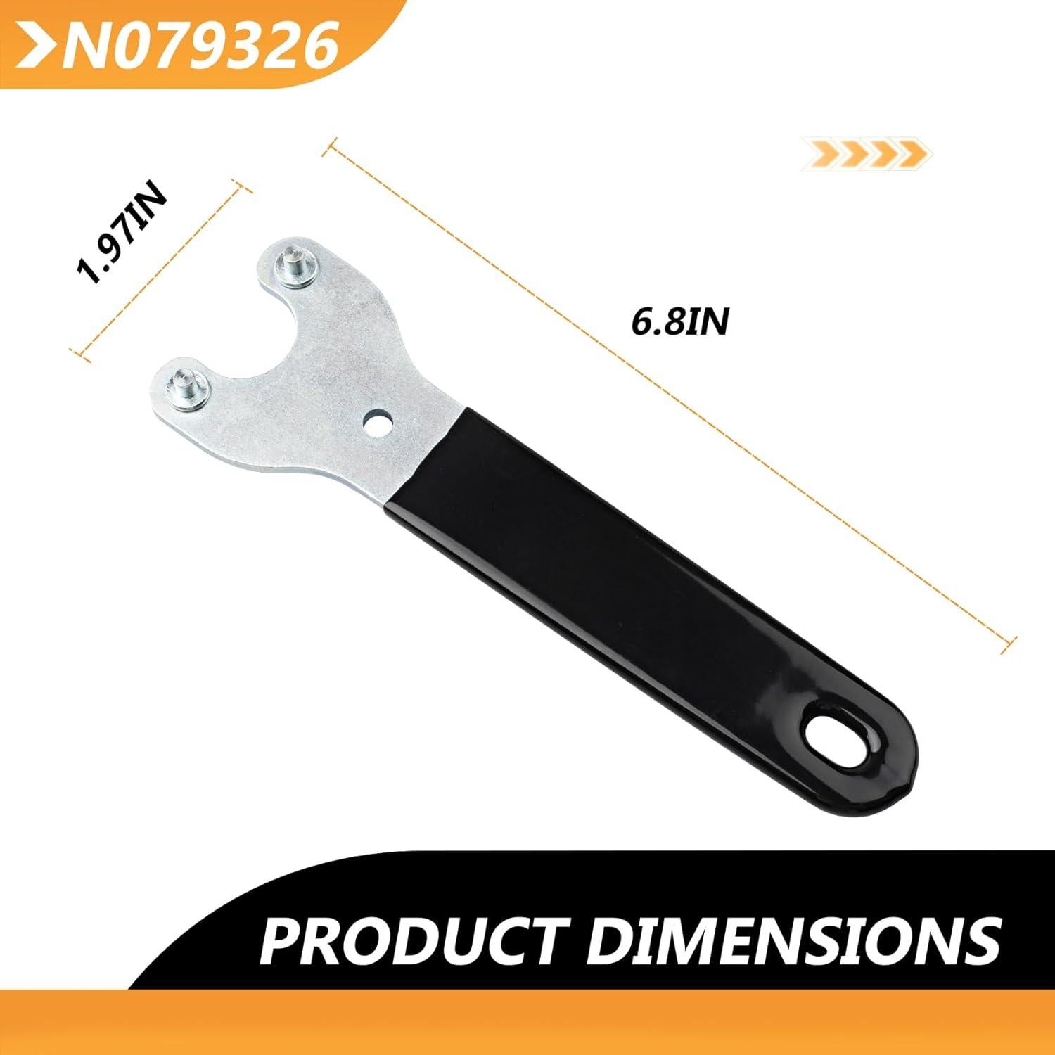 Llave de Ángulo Dewalt N079326 con Goma, 14x7.39 cm