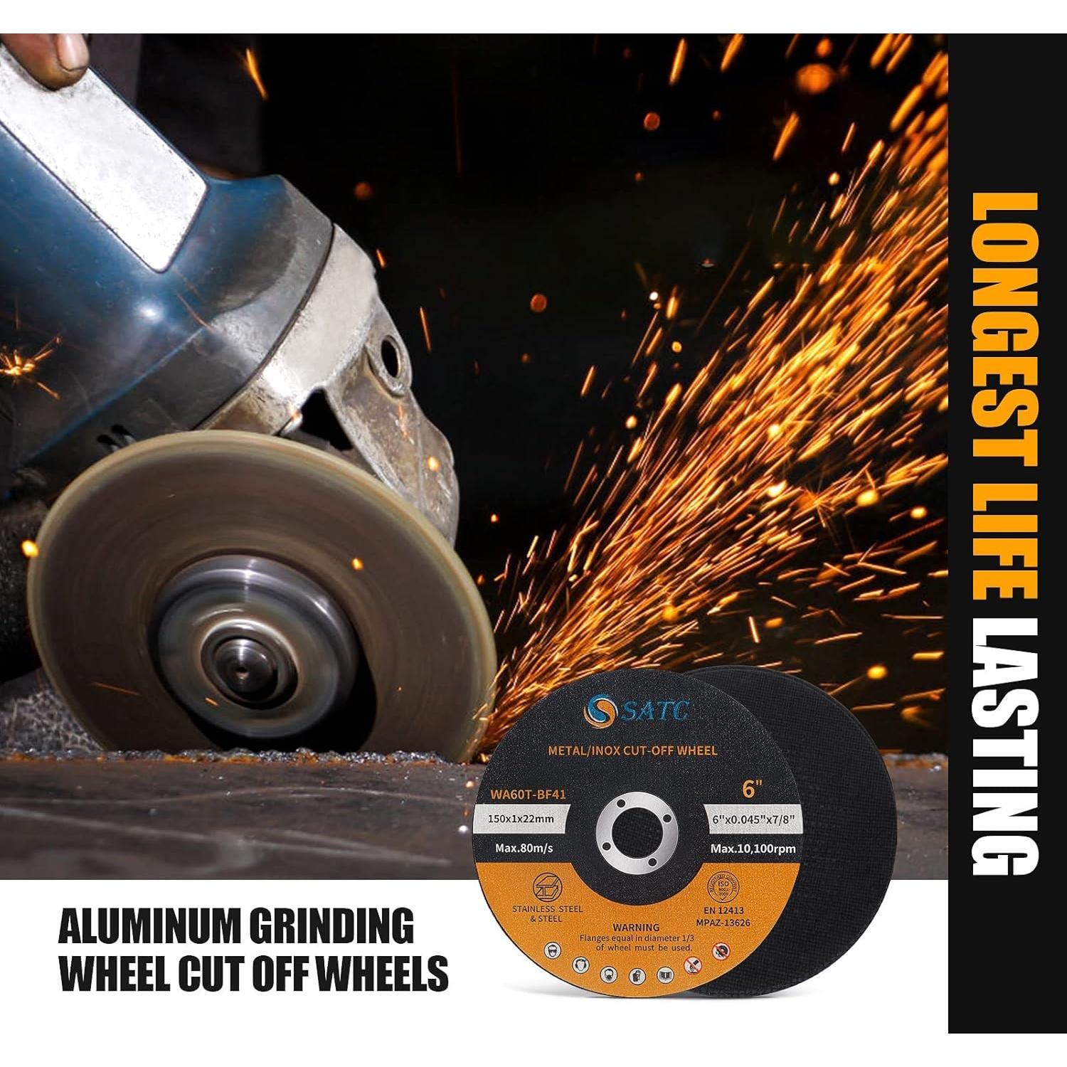 Ruedas de Corte S SATC 15,24 cm 25 PCS para Metal