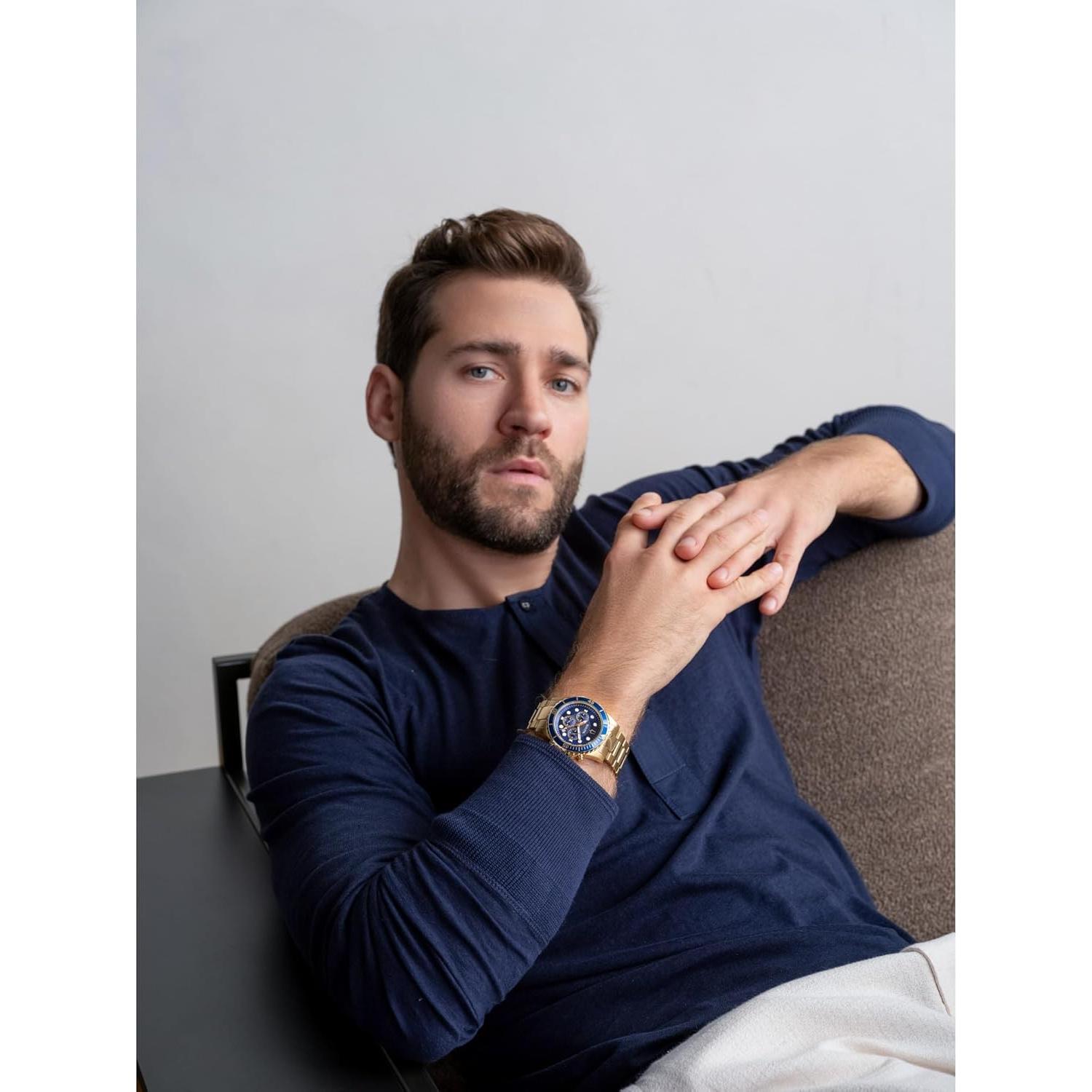 Reloj Deportivo de Cuarzo Bulova 98B377 44mm Resistente 100M