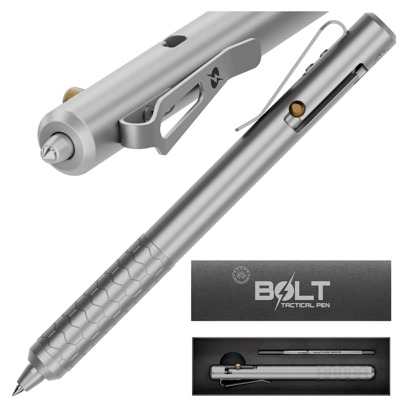 Bolígrafo Táctico Off-Grid BOLT XL con Rompedor de Cristales