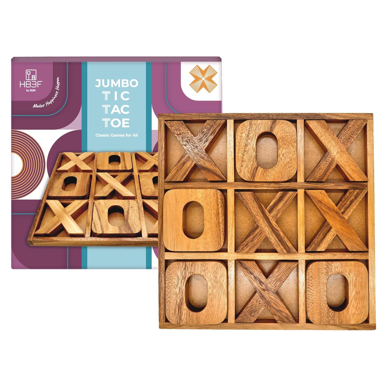 Juego de Mesa BSIRI Jumbo Tic Tac Toe 36x36 cm Decorativo