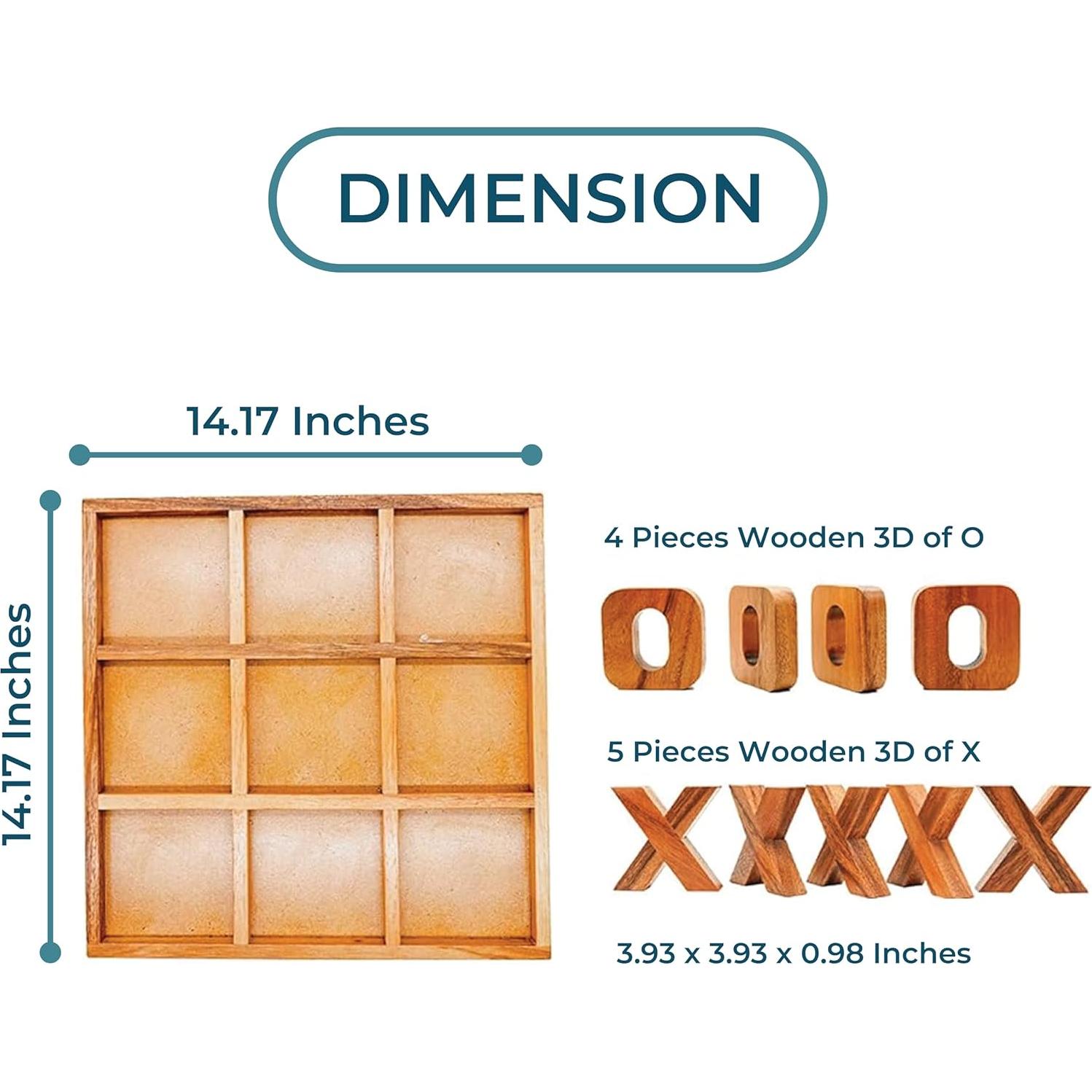 Juego de Mesa BSIRI Jumbo Tic Tac Toe 36x36 cm Decorativo