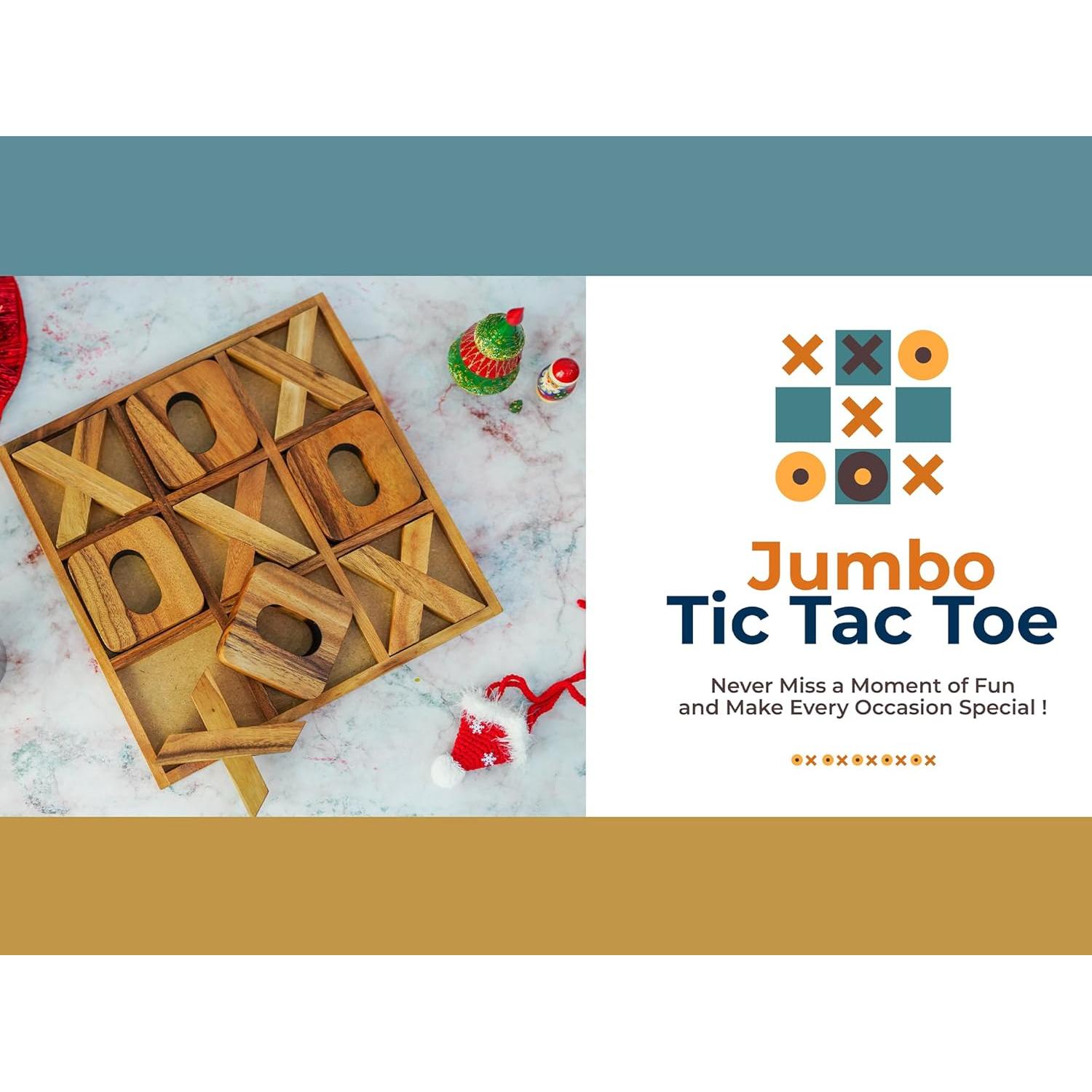 Juego de Mesa BSIRI Jumbo Tic Tac Toe 36x36 cm Decorativo