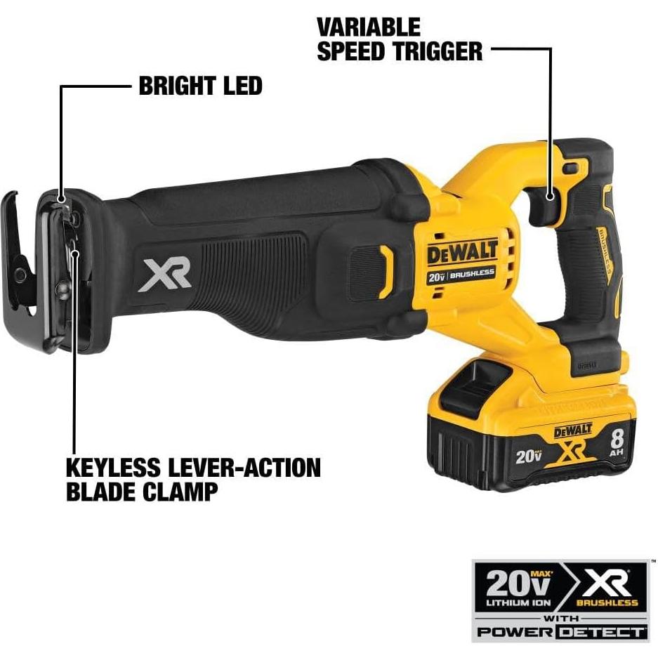 Sierra Recíproca DEWALT 20V MAX XR DCS368B 3,78 kg