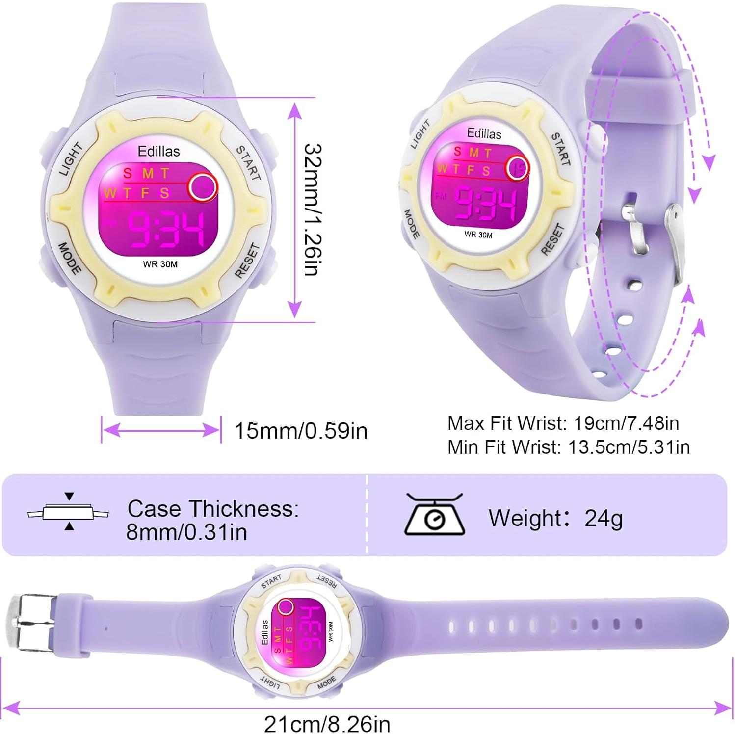 Reloj Digital Multifuncional Yadelai para Niños 30M Agua