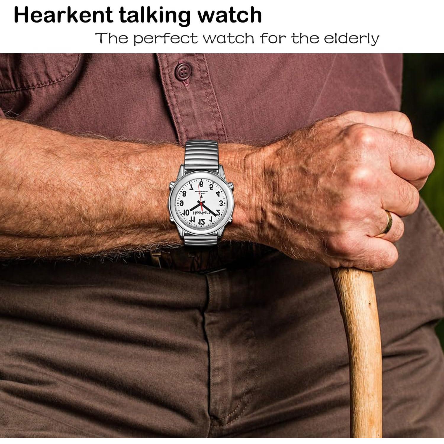 Reloj Hablante O.TAGE TG2108 Plata para Baja Visión