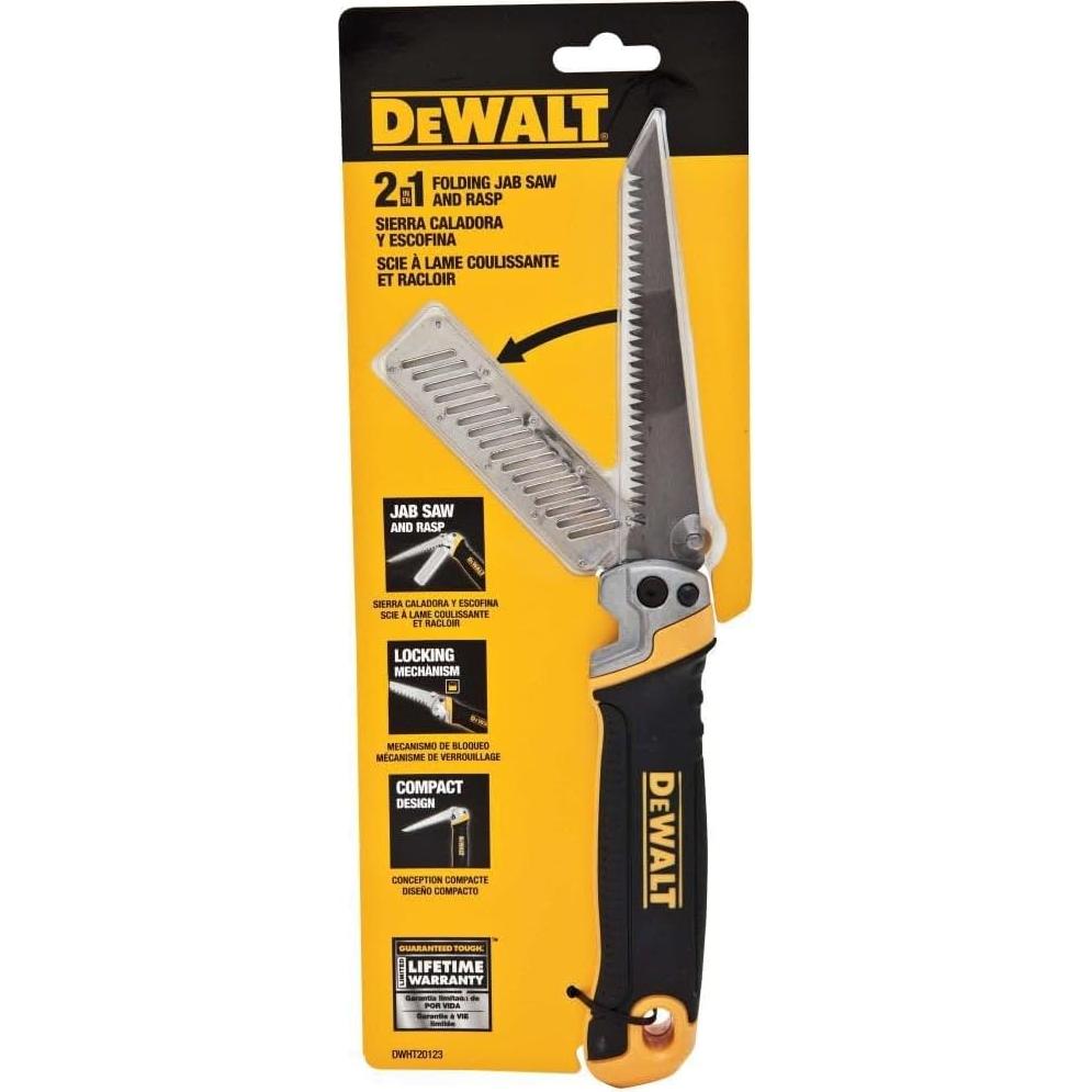 Sierra de Punzón Plegable DeWalt DWHT20123 26.67 cm 2-en-1