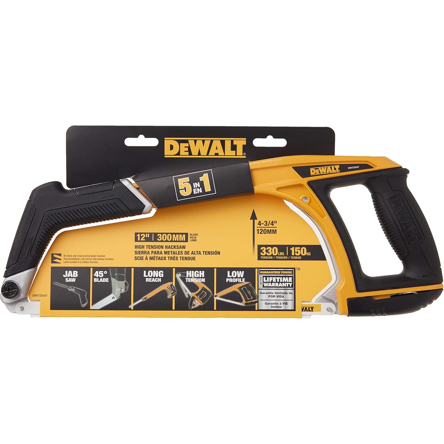 Sierra de Arco DEWALT 5 en 1 DWHT20547L para Madera
