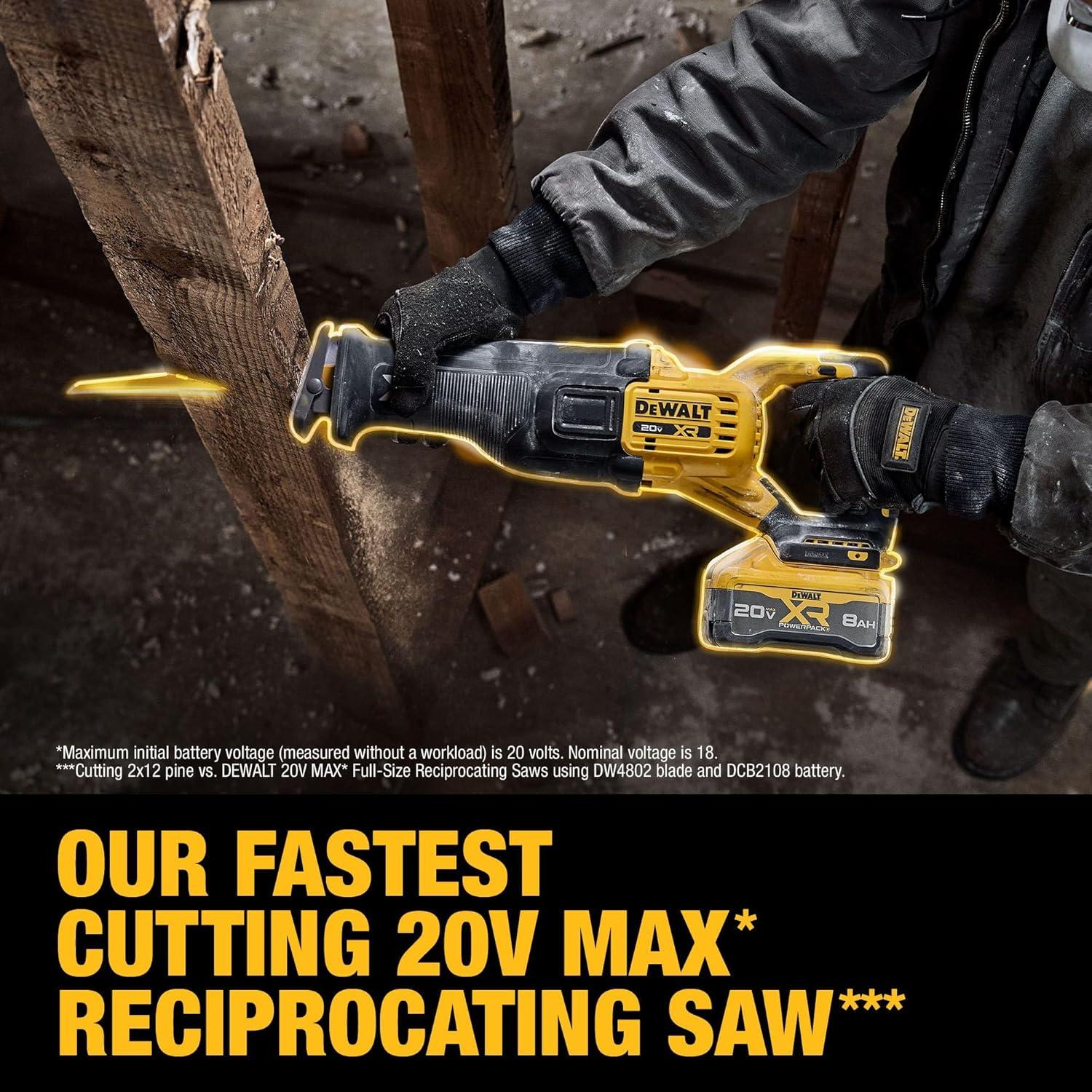 Sierra Recíproca Inalámbrica DEWALT 20V MAX XR 6,93 kg