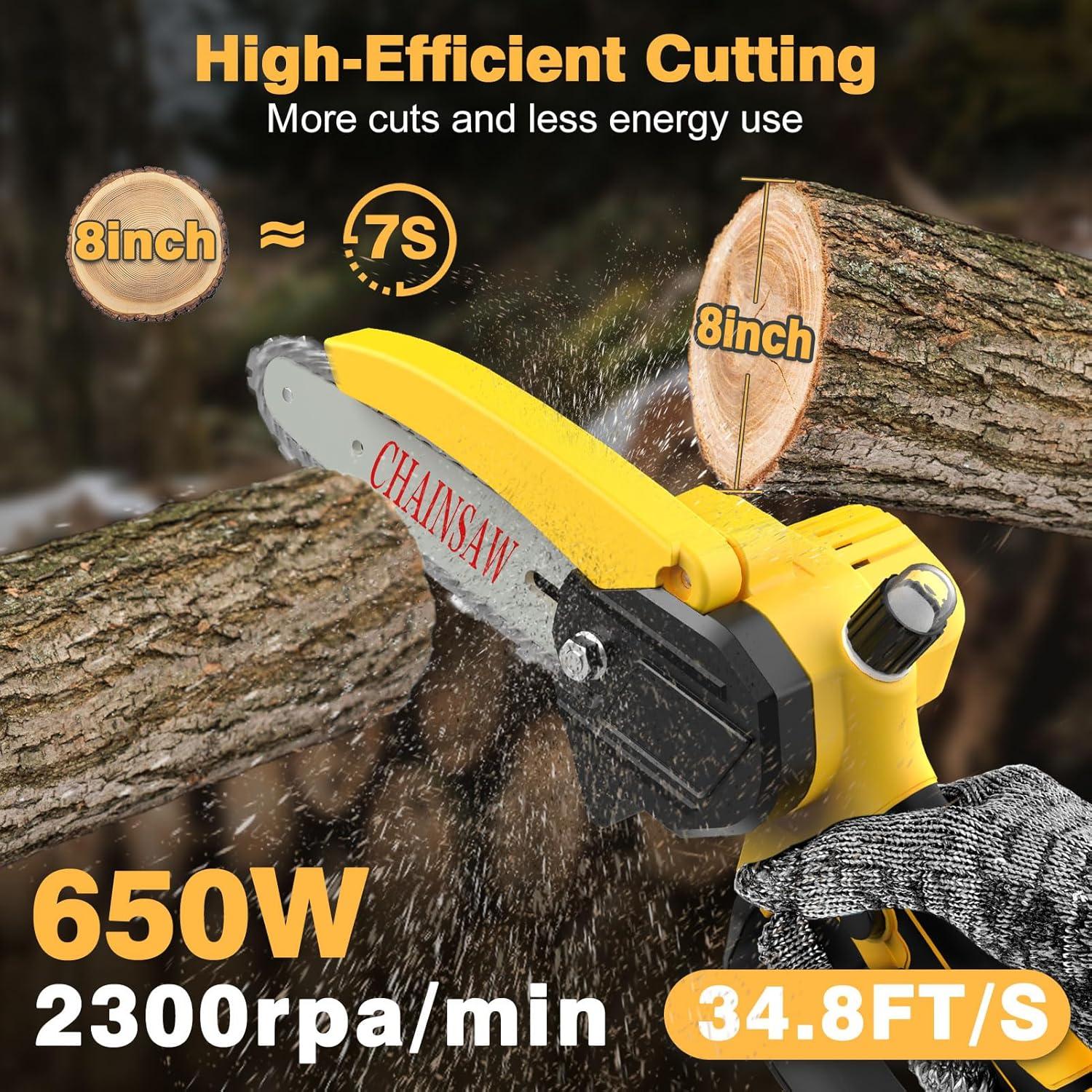 Sierra de Cadena Mini Dewalt 20V 8" Inalámbrica Ligera