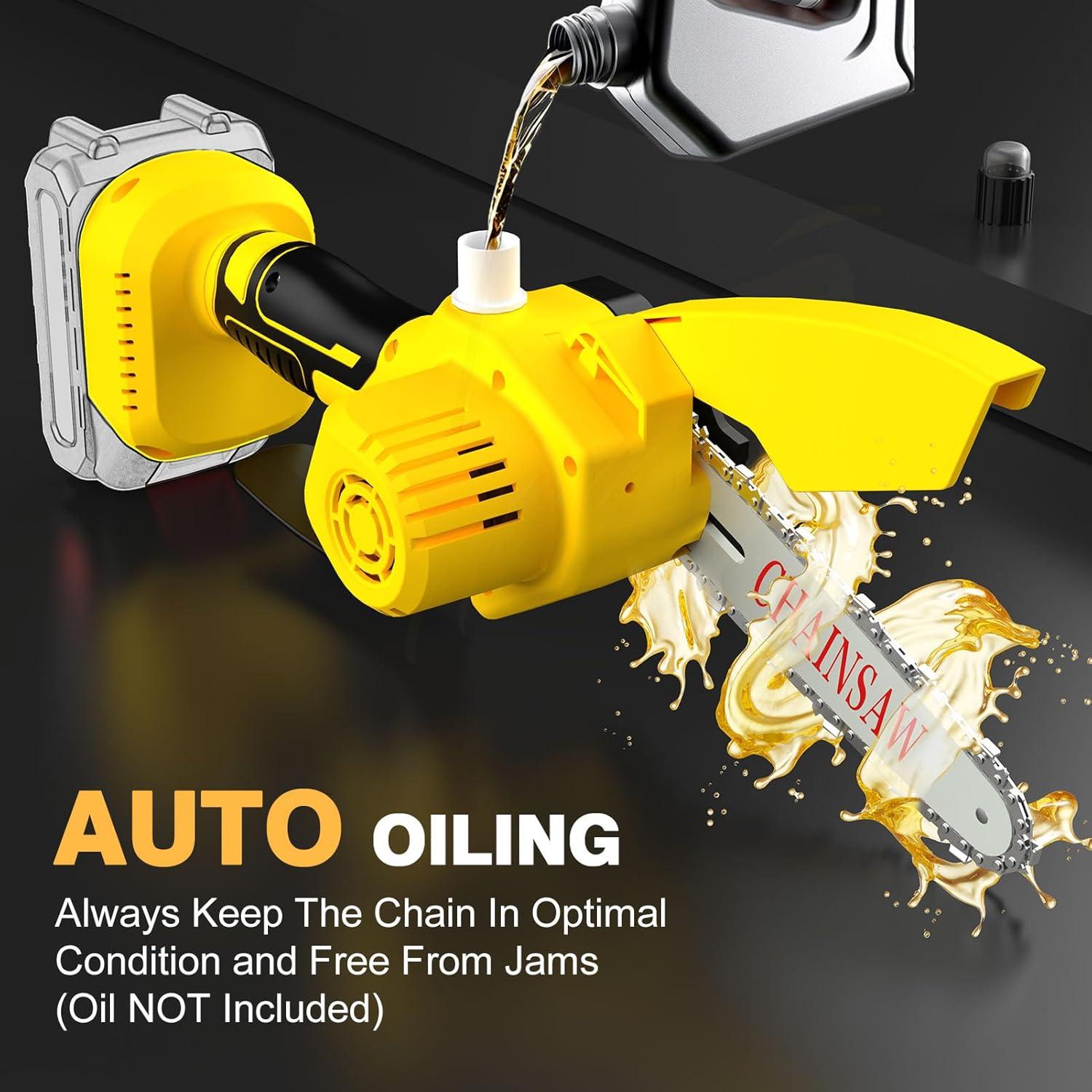 Sierra de Cadena Mini Dewalt 20V 8" Inalámbrica Ligera