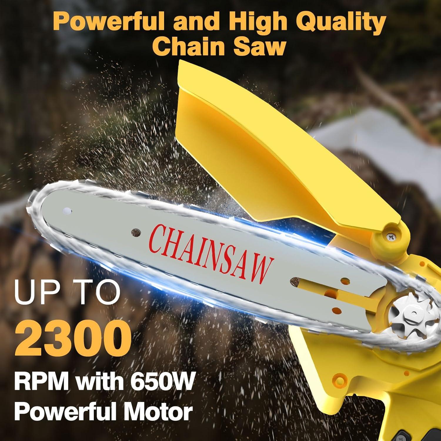 Sierra de Cadena Mini Dewalt 20V 8" Inalámbrica Ligera