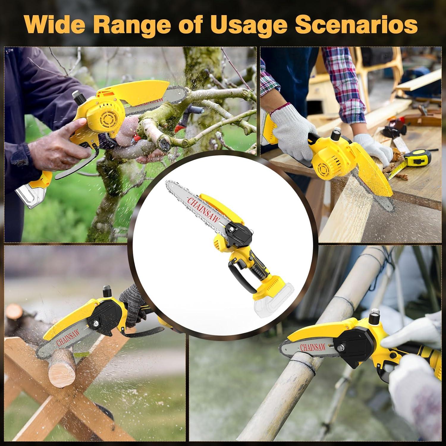 Sierra de Cadena Mini Dewalt 20V 8" Inalámbrica Ligera