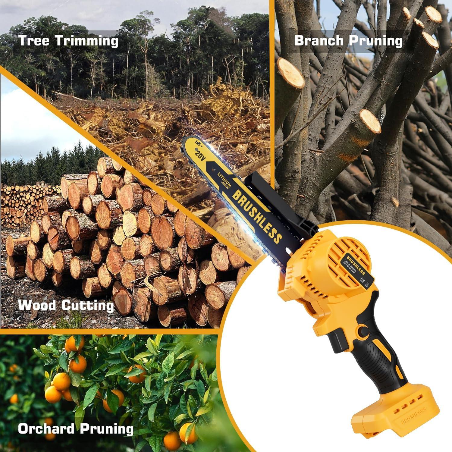 Sierra de Cadena Mini Inalámbrica Vetoper 8 Pulgadas 750W