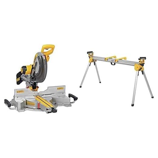 Sierra Ingletadora DEWALT DWS780 12" Doble Inclinación con Soporte